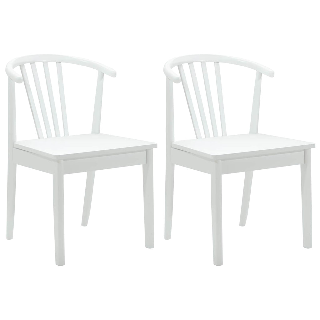Silla de comedor 2 pcs Madera de caucho sólida