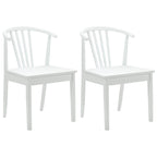 Silla de comedor 2 pcs Madera de caucho sólida