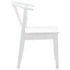 Silla de comedor 2 pcs Madera de caucho sólida