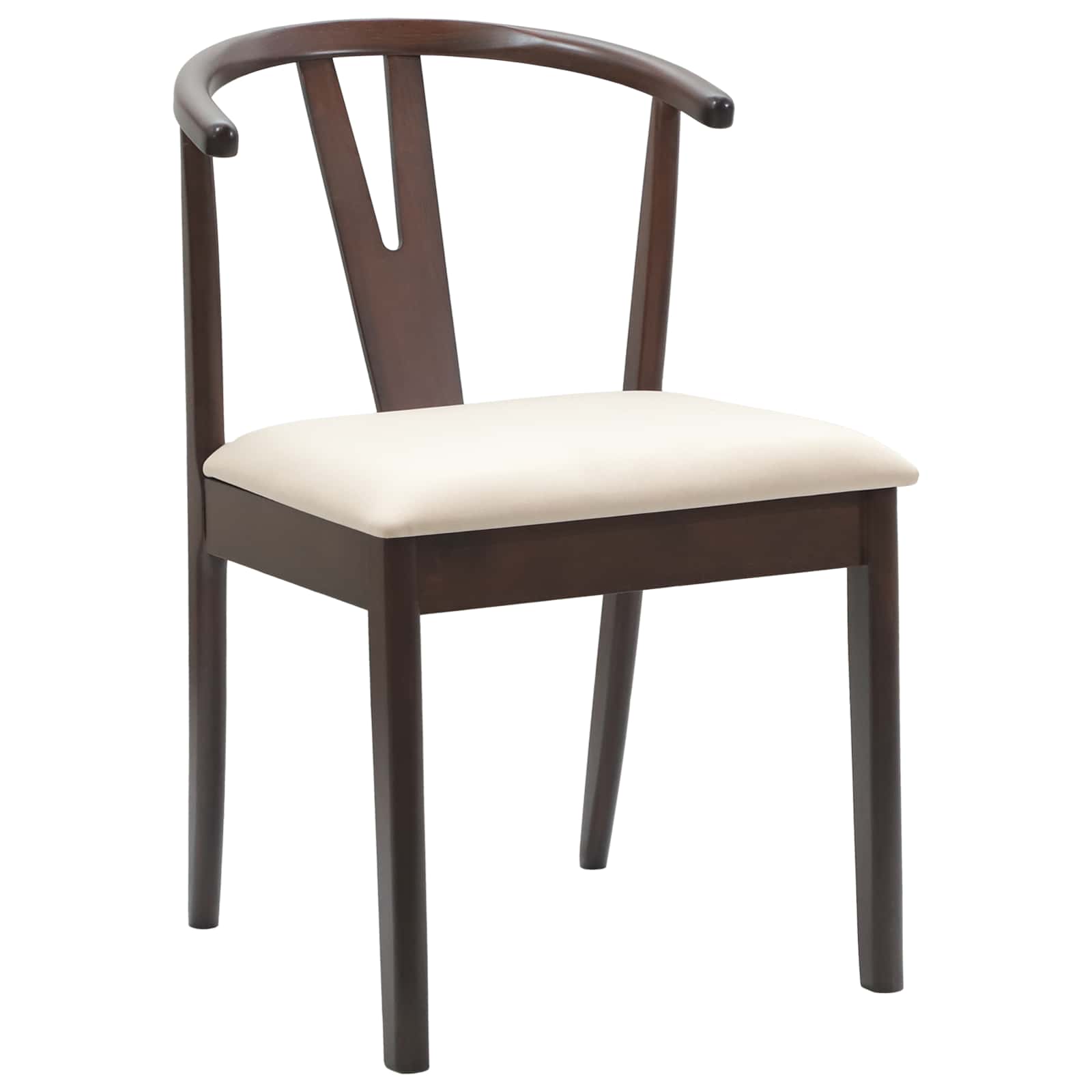 Silla de comedor 2 pcs Marrón claro y claro
