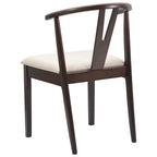 Silla de comedor 2 pcs Marrón claro y claro