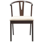 Silla de comedor 2 pcs Marrón claro y claro