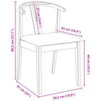 Silla de comedor 2 pcs Marrón claro y claro