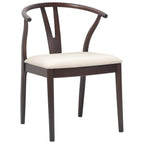 Silla de comedor 2 pcs Marrón claro y claro