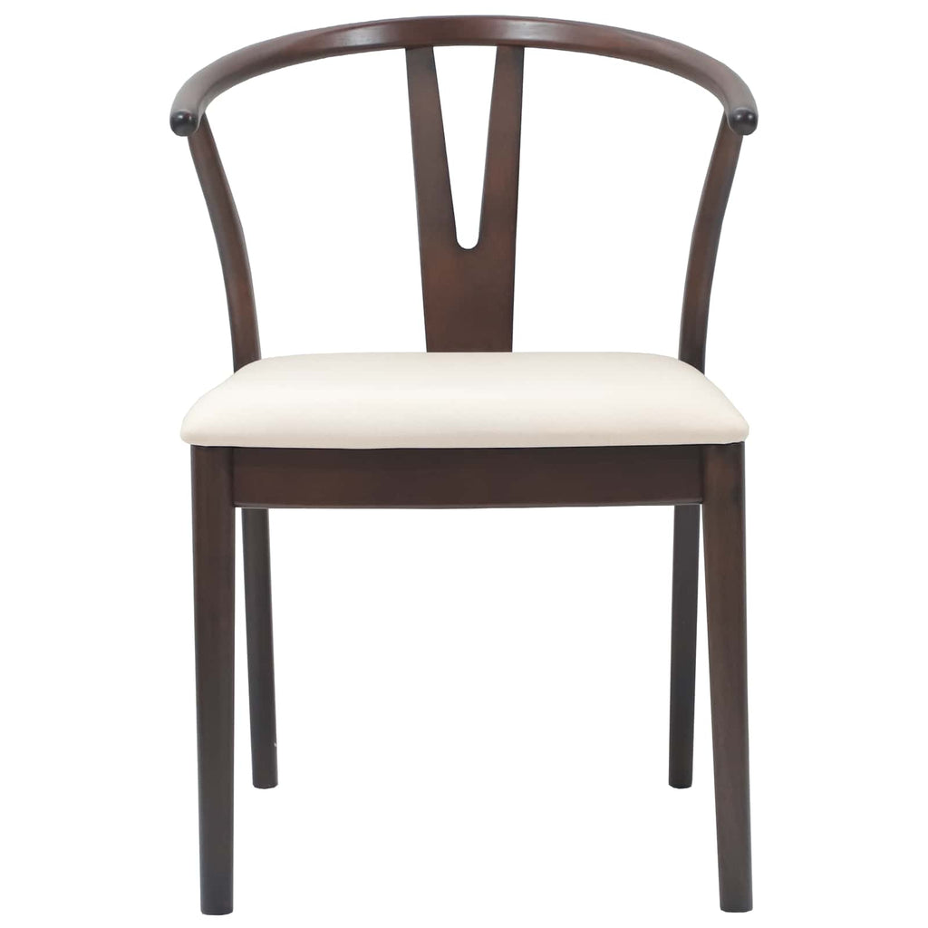 Silla de comedor 2 pcs Marrón claro y claro