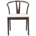 Silla de comedor 2 pcs Marrón claro y claro