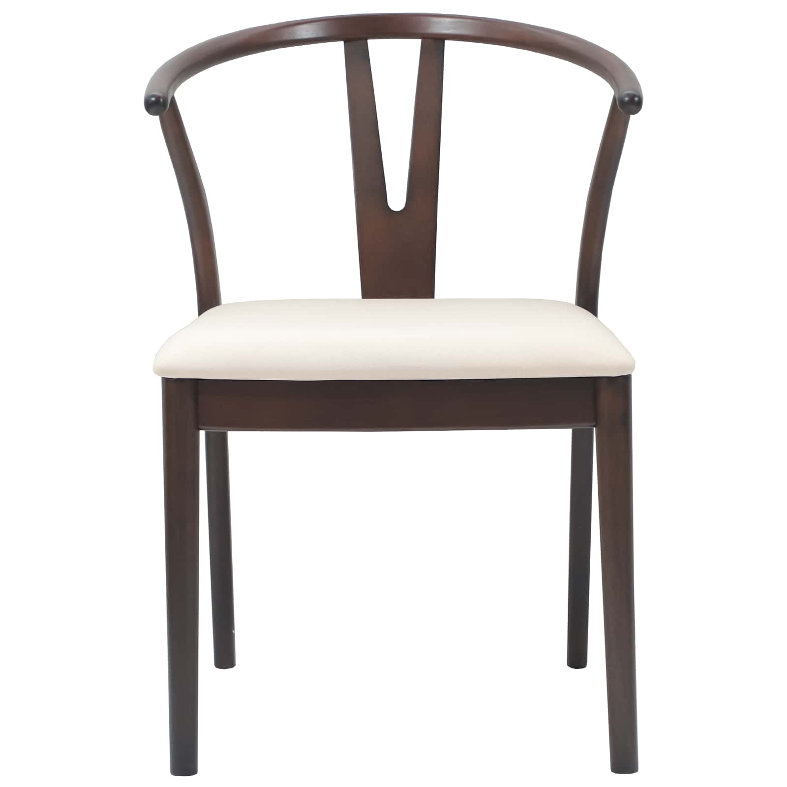 Silla de comedor 2 pcs Marrón claro y claro