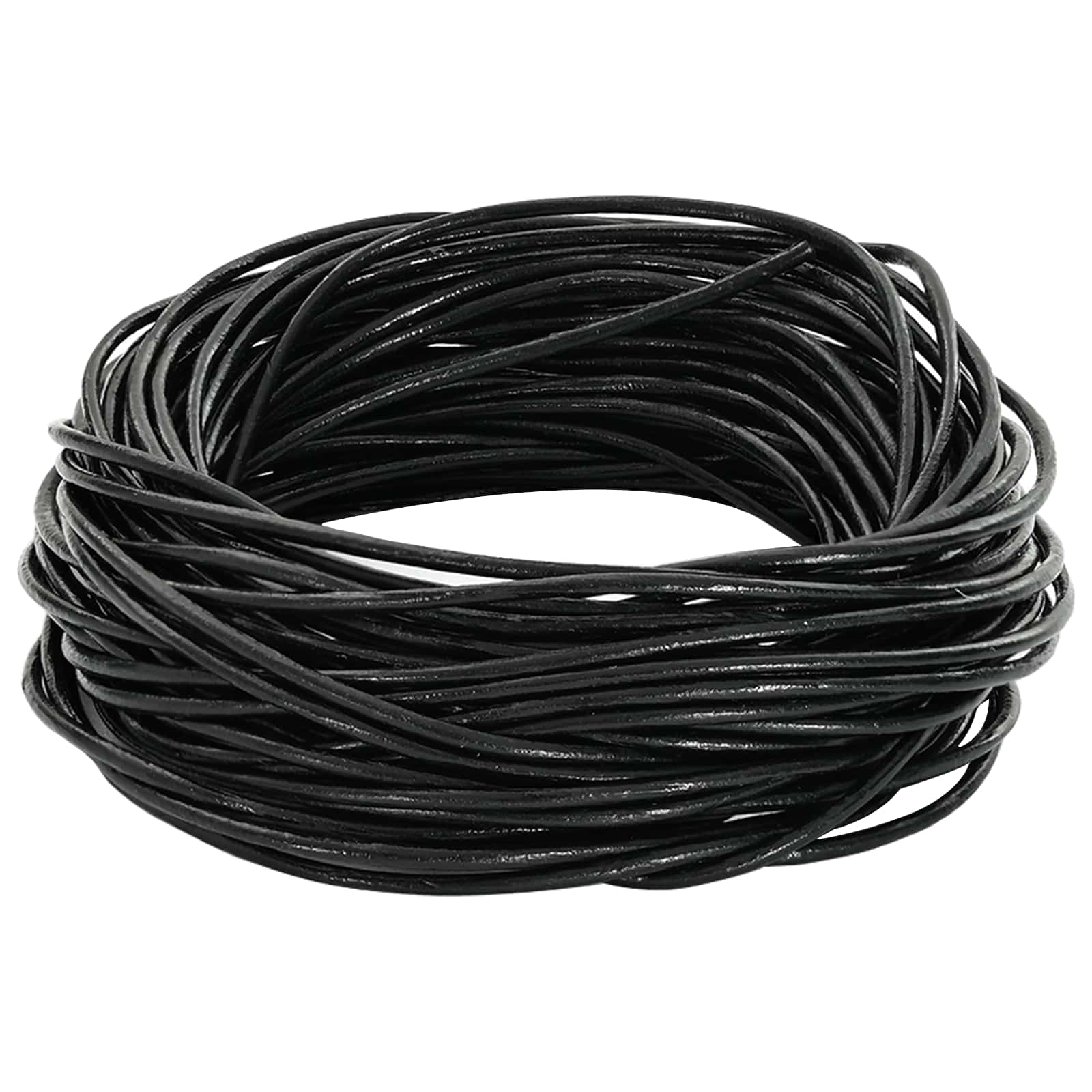 Cordón de cuero Marrón Claro Ø1 mm x 10 m Cuero