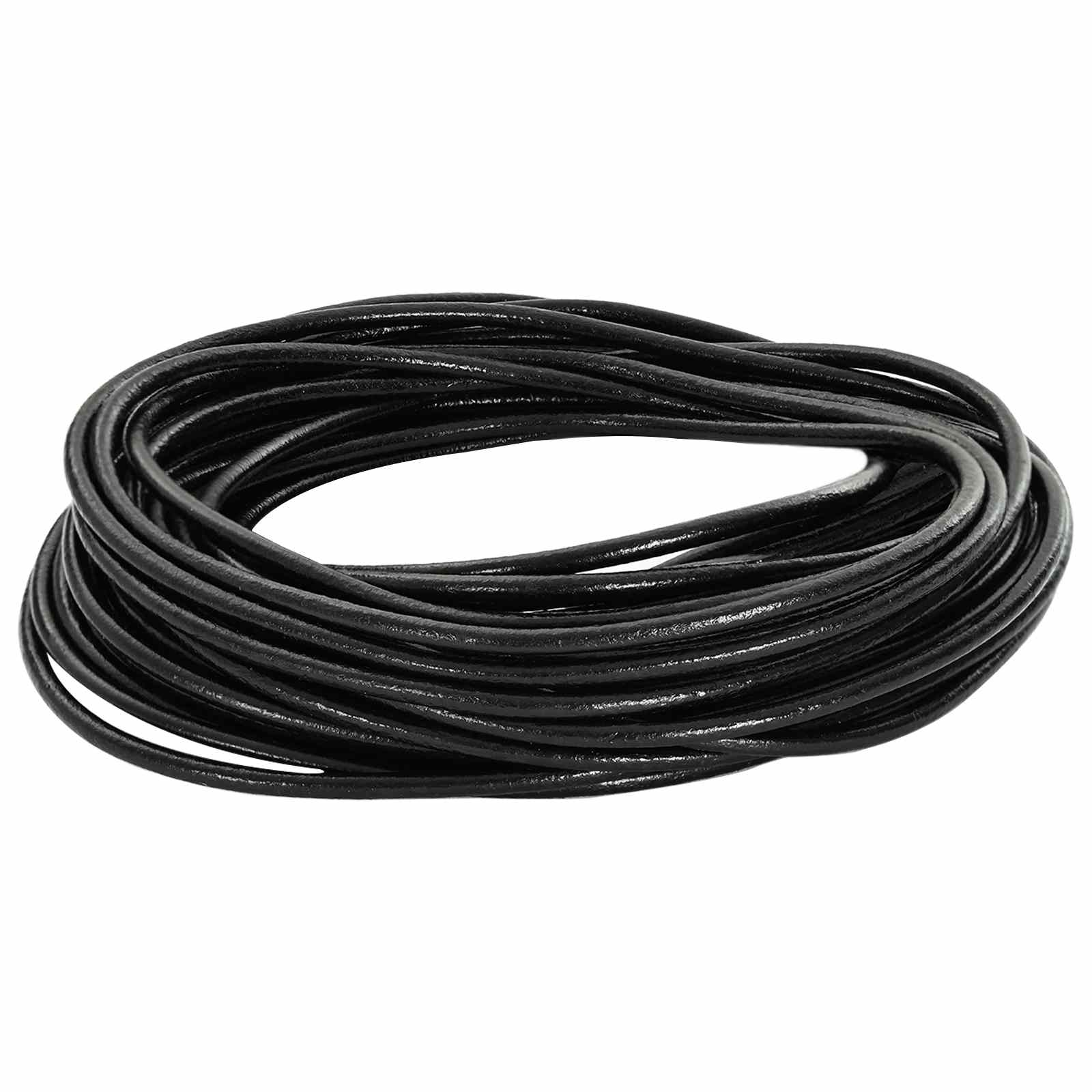 Cordón de cuero Marrón Claro Ø1 mm x 10 m Cuero