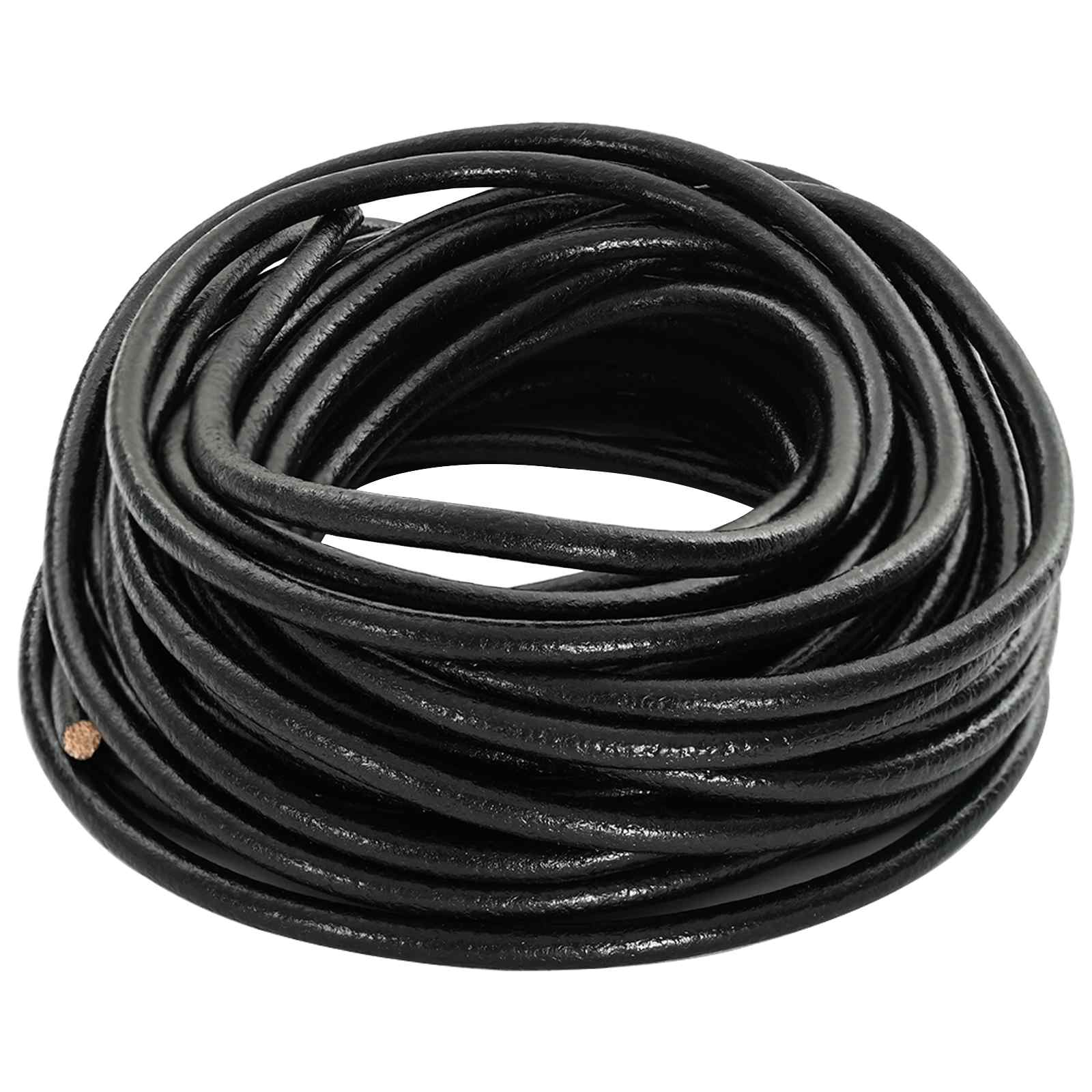 Cordón de cuero Marrón Claro Ø1 mm x 10 m Cuero
