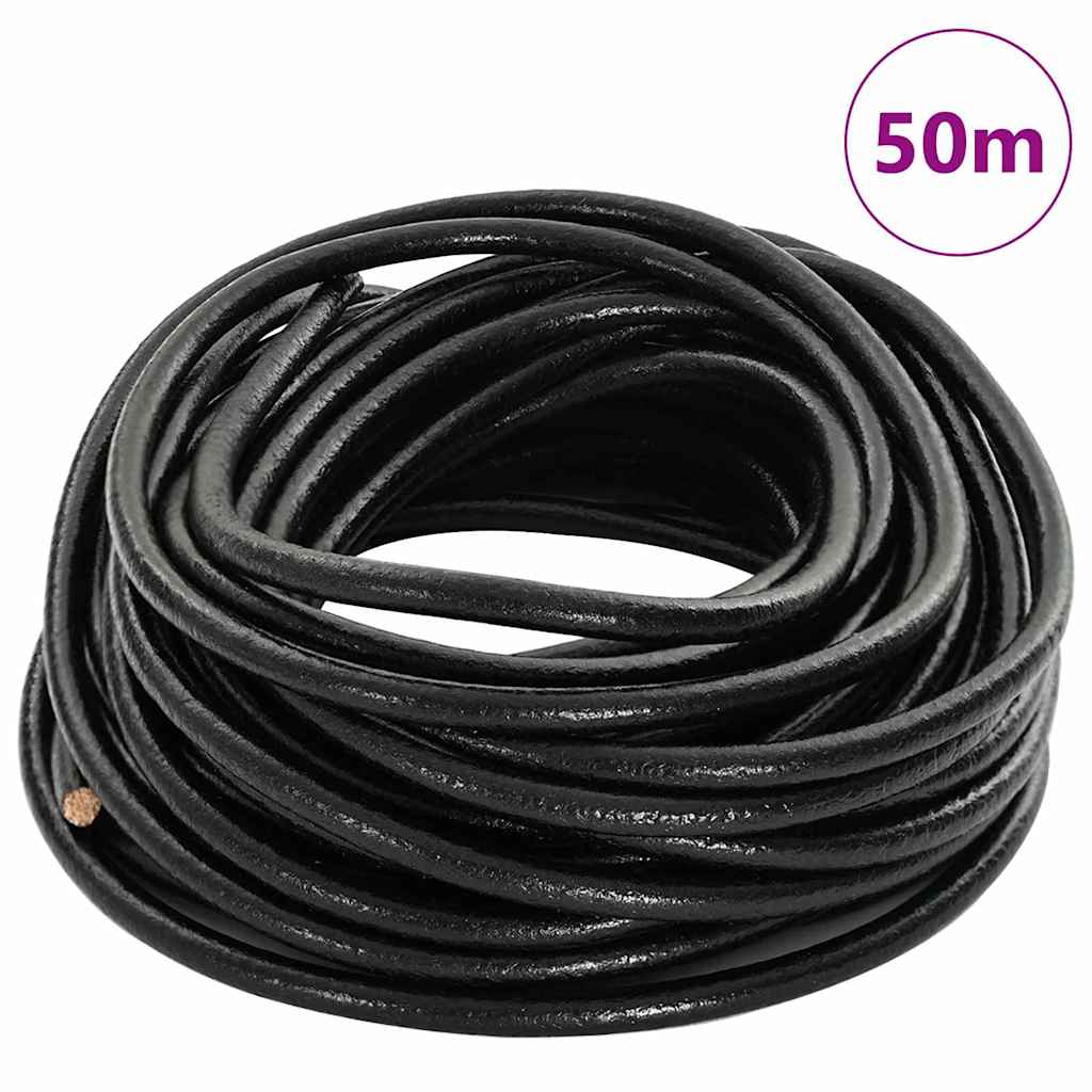 Cordón de cuero Marrón Claro Ø1 mm x 10 m Cuero