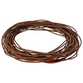 Cordón de cuero Marrón Claro Ø1 mm x 10 m Cuero
