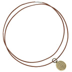 Cordón de cuero Marrón Claro Ø1 mm x 10 m Cuero