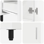 Unidad de tocador de baño Blanco 60 x 35 x 60 cm