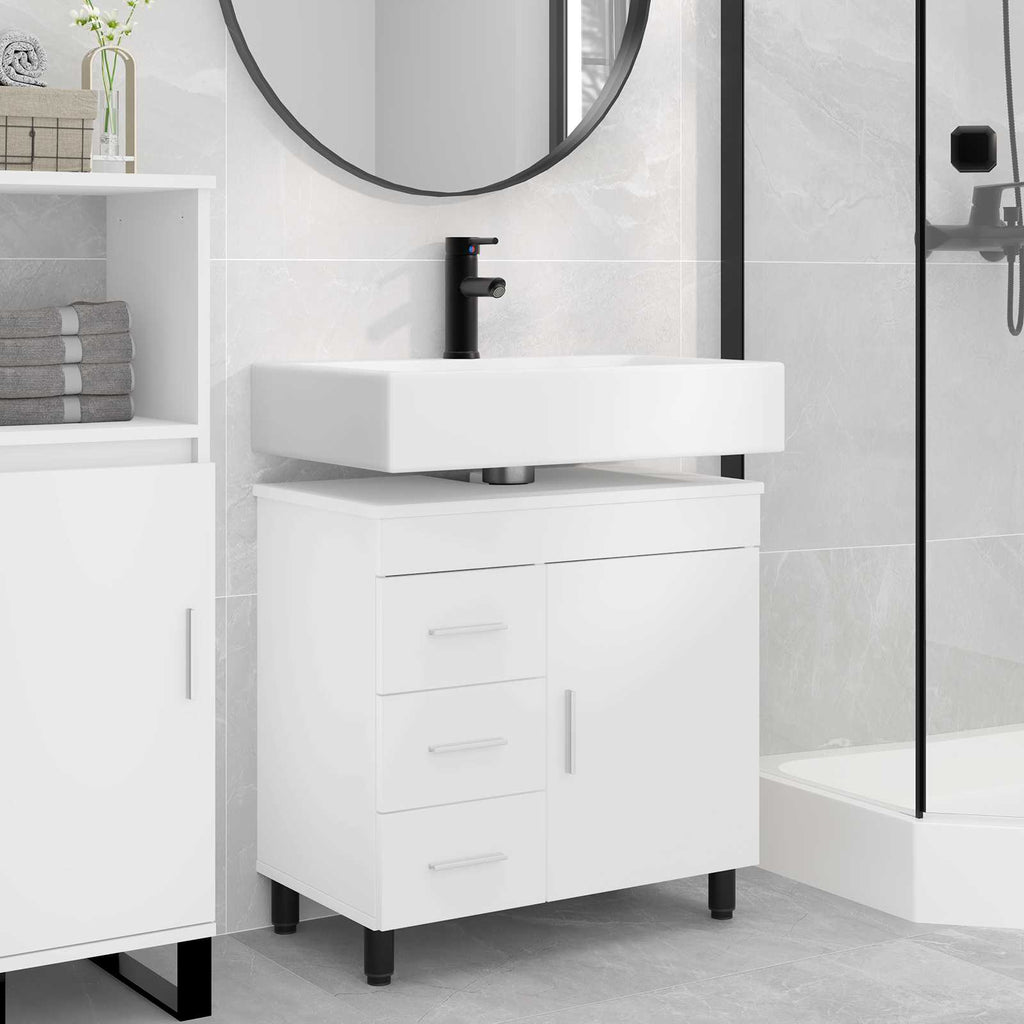 Unidad de tocador de baño Blanco 60 x 35 x 60 cm