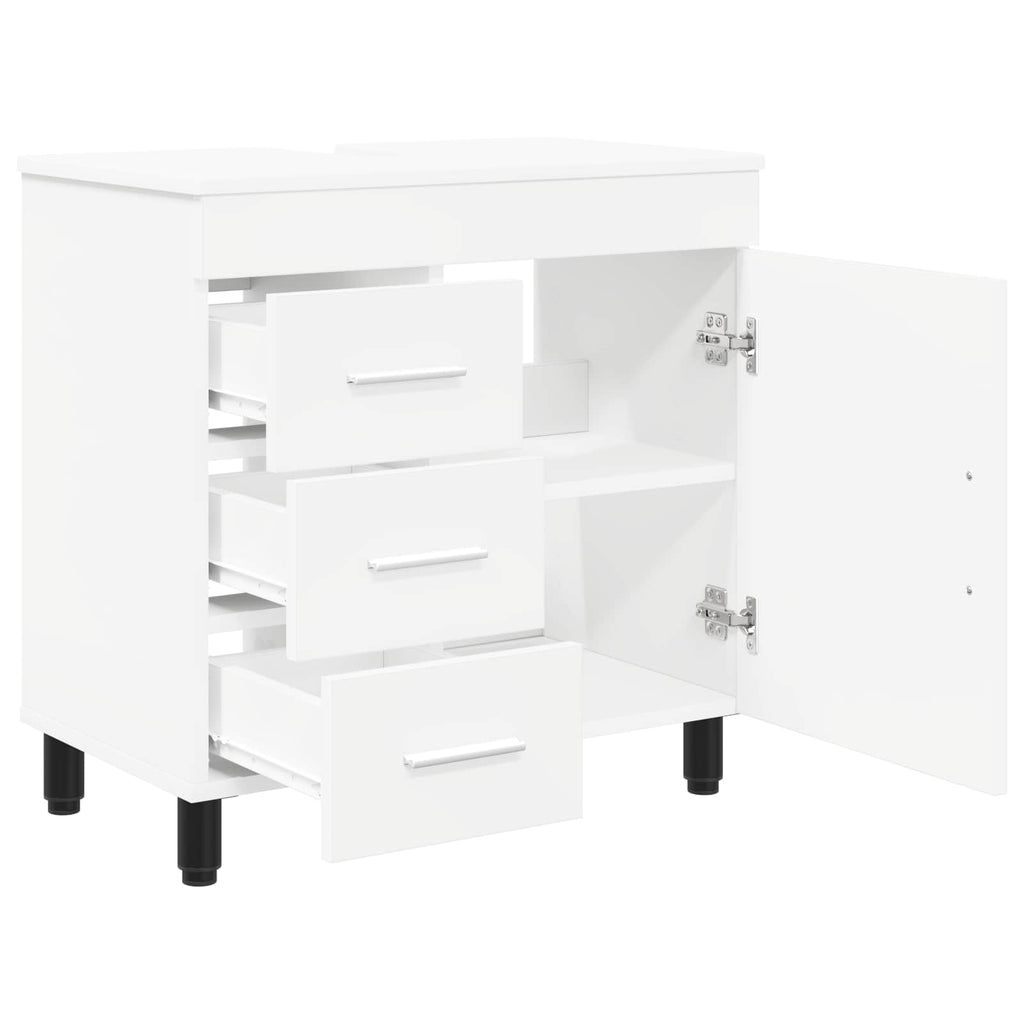Unidad de tocador de baño Blanco 60 x 35 x 60 cm