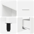Unidad de tocador de baño Blanco 80 x 35 x 60 cm