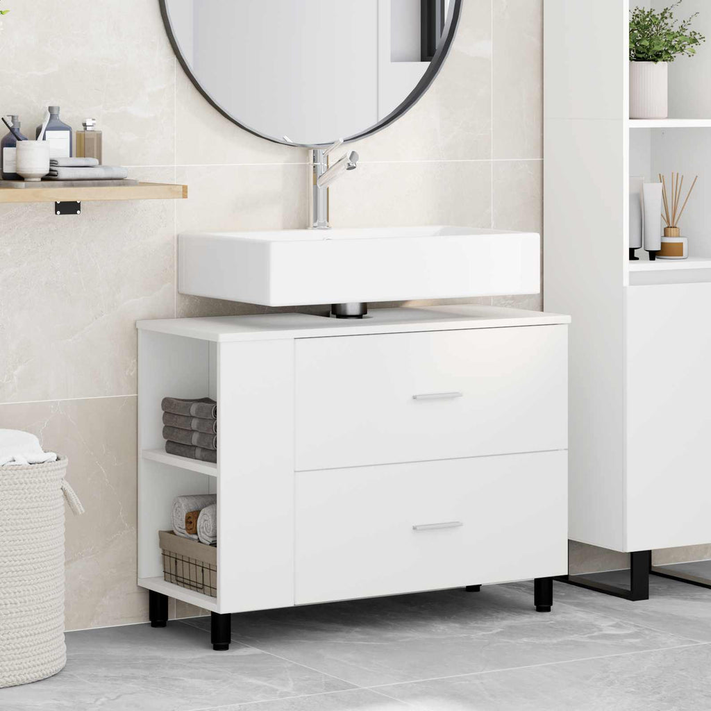 Unidad de tocador de baño Blanco 80 x 35 x 60 cm