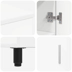 Unidad de tocador de baño Blanco 60 x 35 x 60 cm