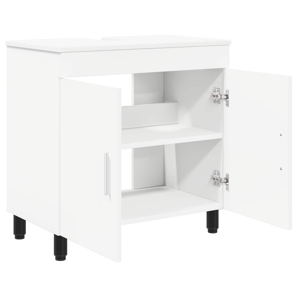 Unidad de tocador de baño Blanco 60 x 35 x 60 cm