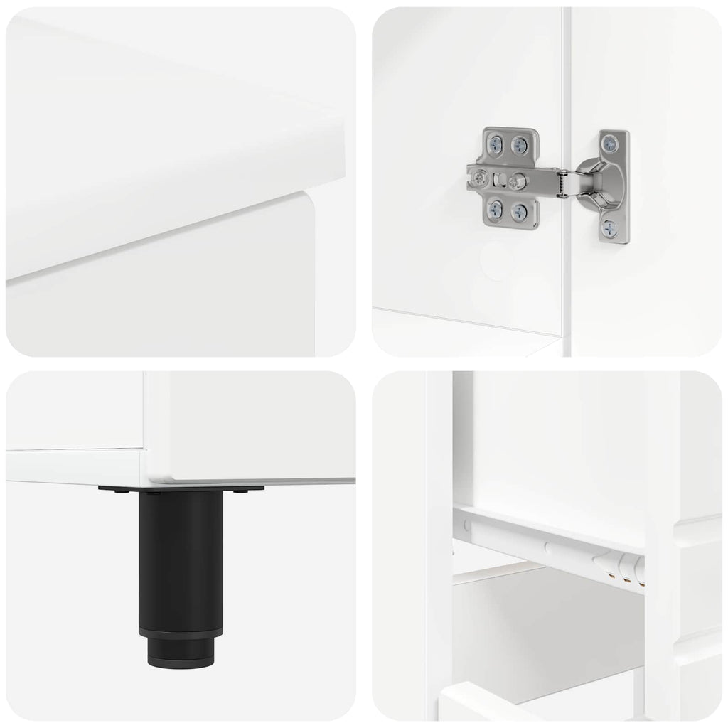 Unidad de tocador de baño Blanco 60 x 35 x 80 cm