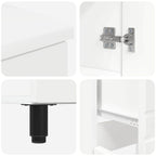 Unidad de tocador de baño Blanco 60 x 35 x 80 cm