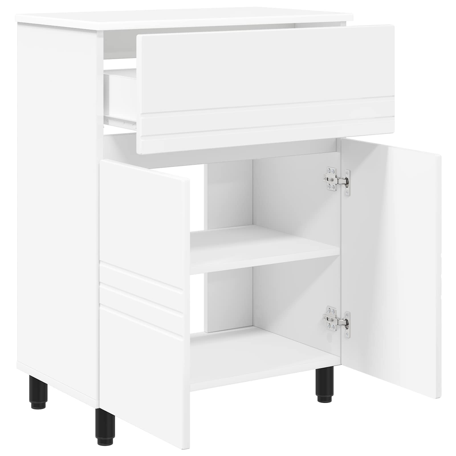 Unidad de tocador de baño Blanco 60 x 35 x 80 cm