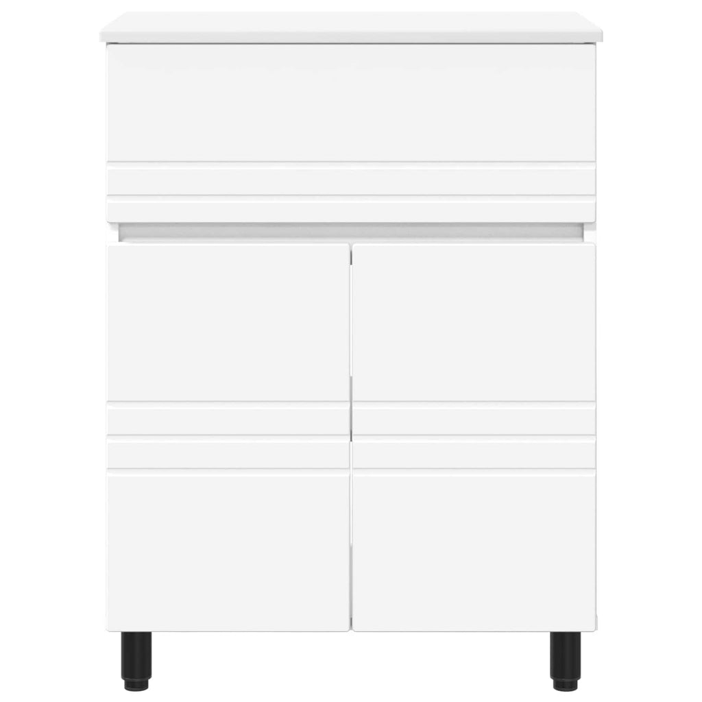 Unidad de tocador de baño Blanco 60 x 35 x 80 cm