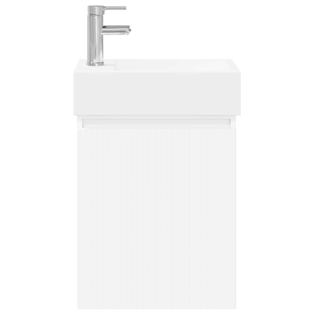 Módulo de baño con grifería Blanco 45,5 x 22,5 x 84 cm