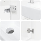 Módulo de baño con grifería Blanco 45,5 x 22,5 x 84 cm
