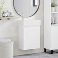 Módulo de baño con grifería Blanco 45,5 x 22,5 x 84 cm