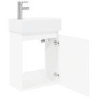 Módulo de baño con grifería Blanco 45,5 x 22,5 x 84 cm