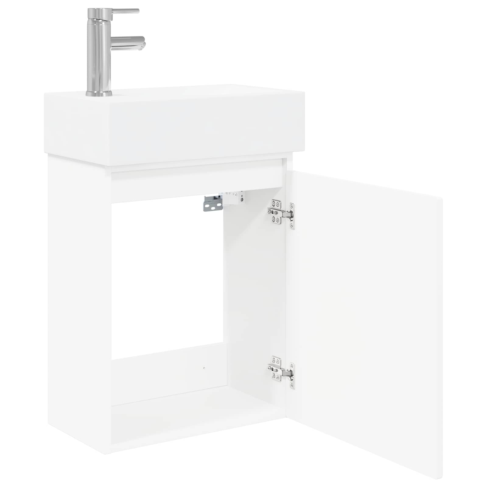 Módulo de baño con grifería Blanco 45,5 x 22,5 x 84 cm