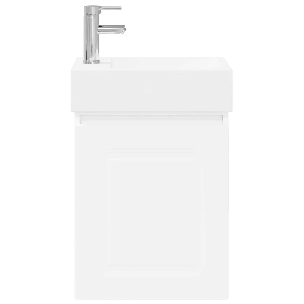 Módulo de baño con grifería Blanco 45,5 x 22,5 x 84 cm