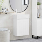 Módulo de baño con grifería Blanco 45,5 x 25,5 x 84 cm
