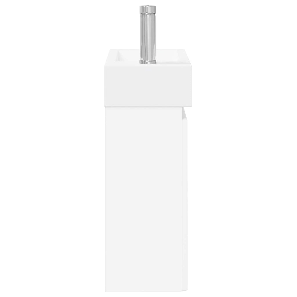 Módulo de baño con grifería Blanco 45,5 x 25,5 x 84 cm