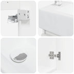 Módulo de baño con grifería Blanco 45,5 x 22,5 x 84 cm