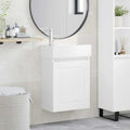 Módulo de baño con grifería Blanco 45,5 x 22,5 x 84 cm