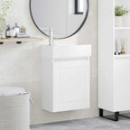 Módulo de baño con grifería Blanco 45,5 x 22,5 x 84 cm