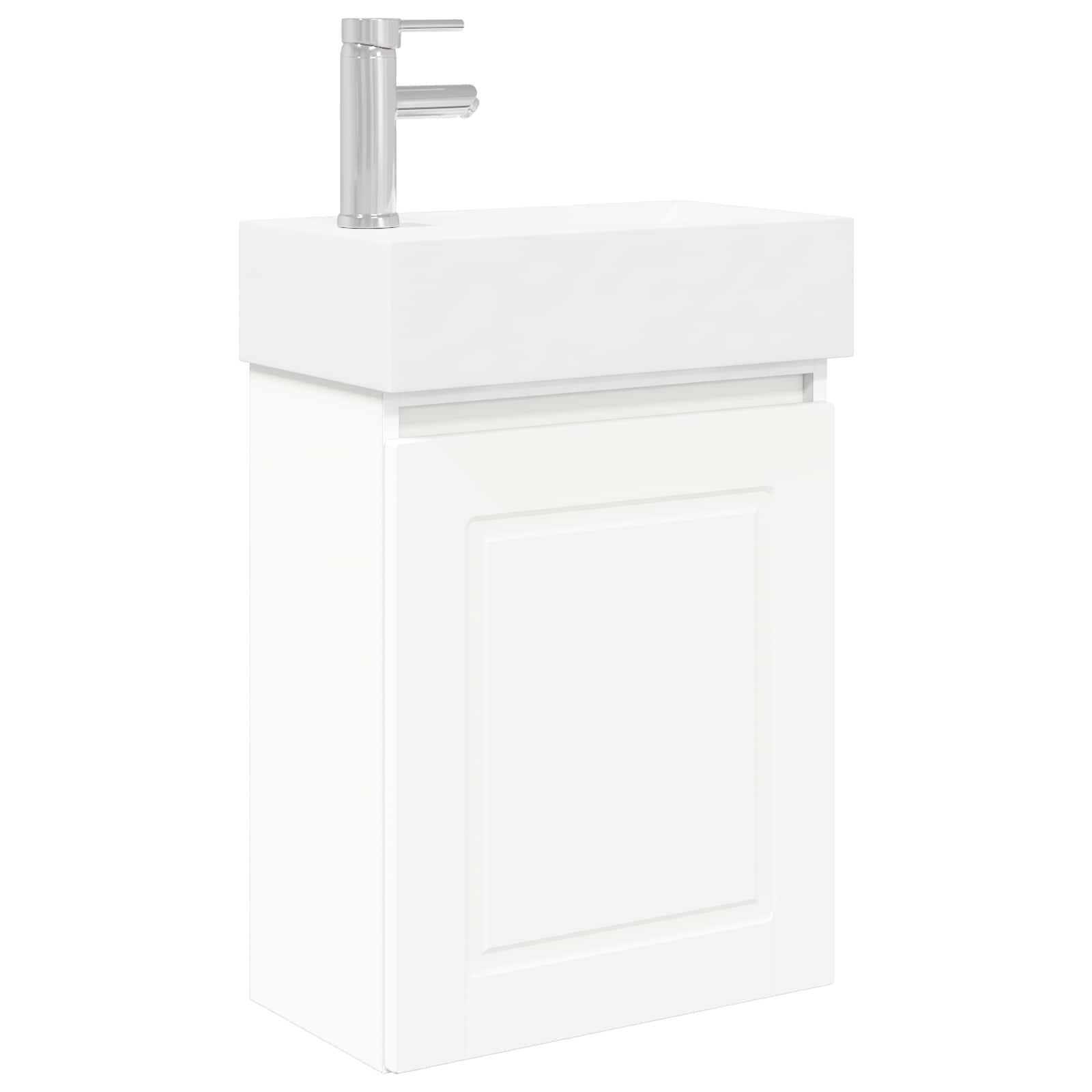 Módulo de baño con grifería Blanco 45,5 x 22,5 x 84 cm