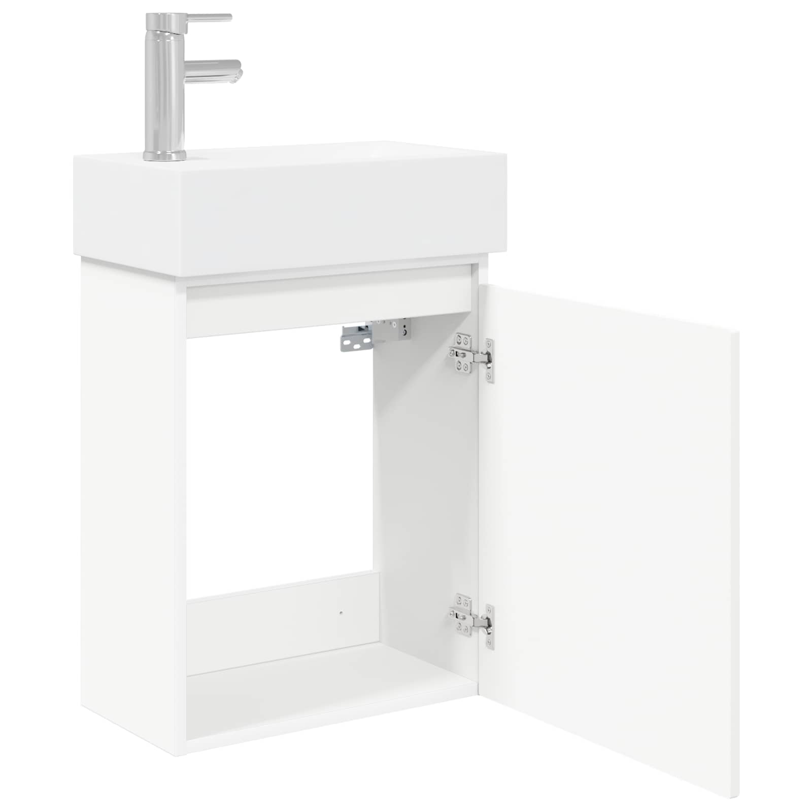Módulo de baño con grifería Blanco 45,5 x 22,5 x 84 cm