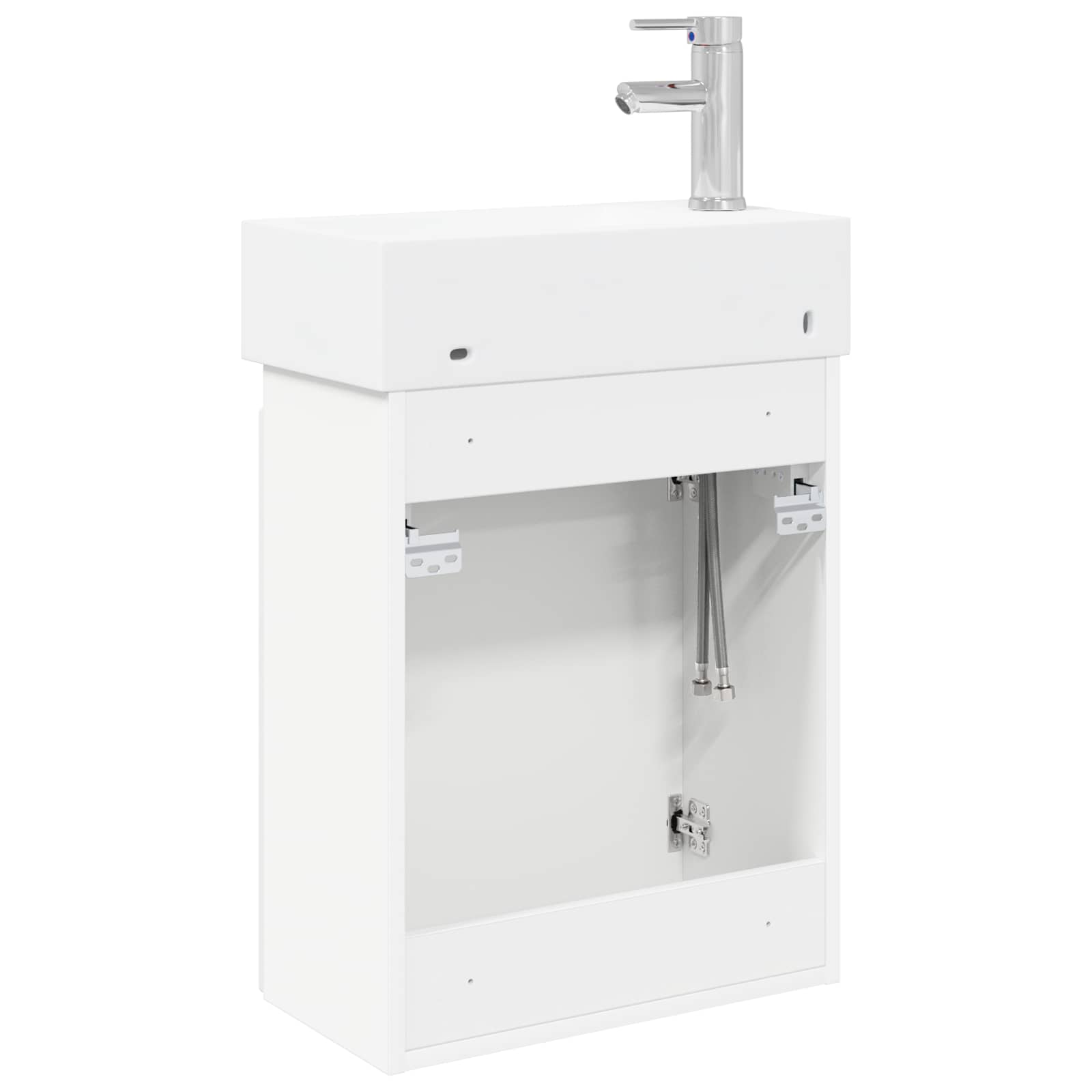 Módulo de baño con grifería Blanco 45,5 x 22,5 x 84 cm