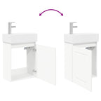 Módulo de baño con grifería Blanco 45,5 x 22,5 x 84 cm