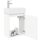 Módulo de baño con grifería Blanco 45,5 x 22,5 x 84 cm