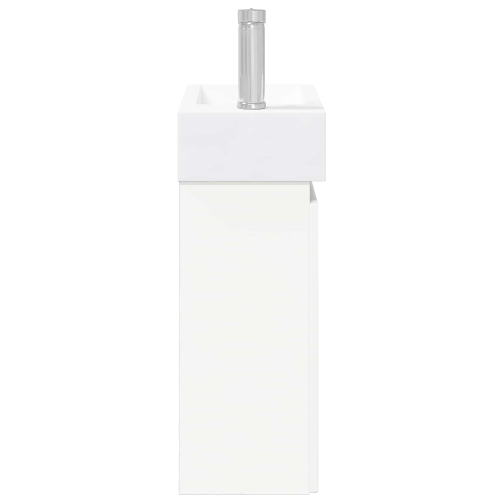 Módulo de baño con grifería Blanco 45,5 x 22,5 x 84 cm