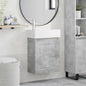 Bathroom cabinet with faucet White 45.5 x 22.5 x 84 cm