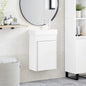 Bathroom cabinet with faucet White 40.5 x 22.5 x 62 cm
