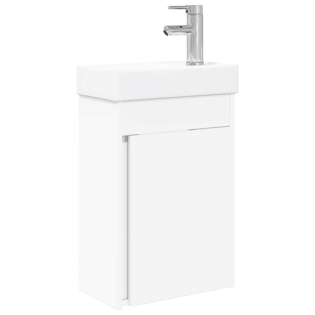 Módulo de baño con grifería Blanco 40,5 x 22,5 x 62 cm