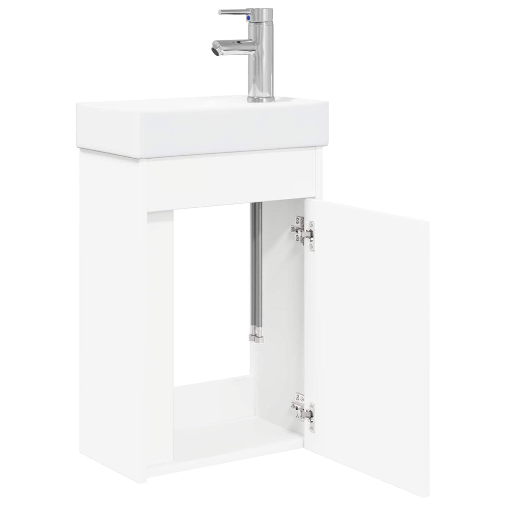 Módulo de baño con grifería Blanco 40,5 x 22,5 x 62 cm
