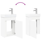 Módulo de baño con grifería Blanco 40,5 x 22,5 x 62 cm